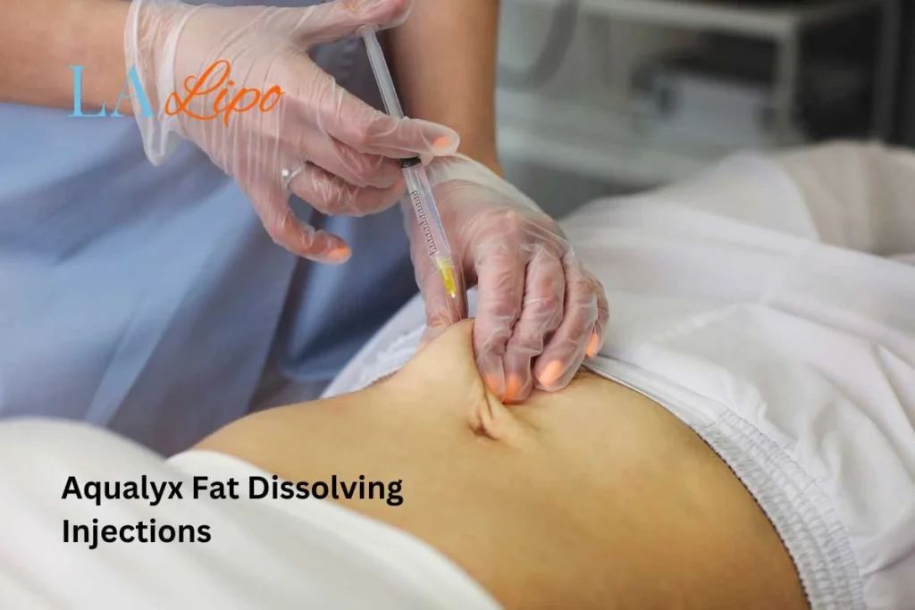 woman having fat dissolving injections Brixton in the stomach