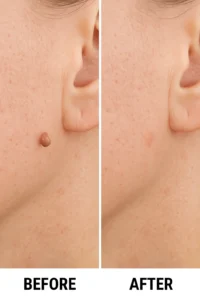 Skin tags removal Brixton before and after