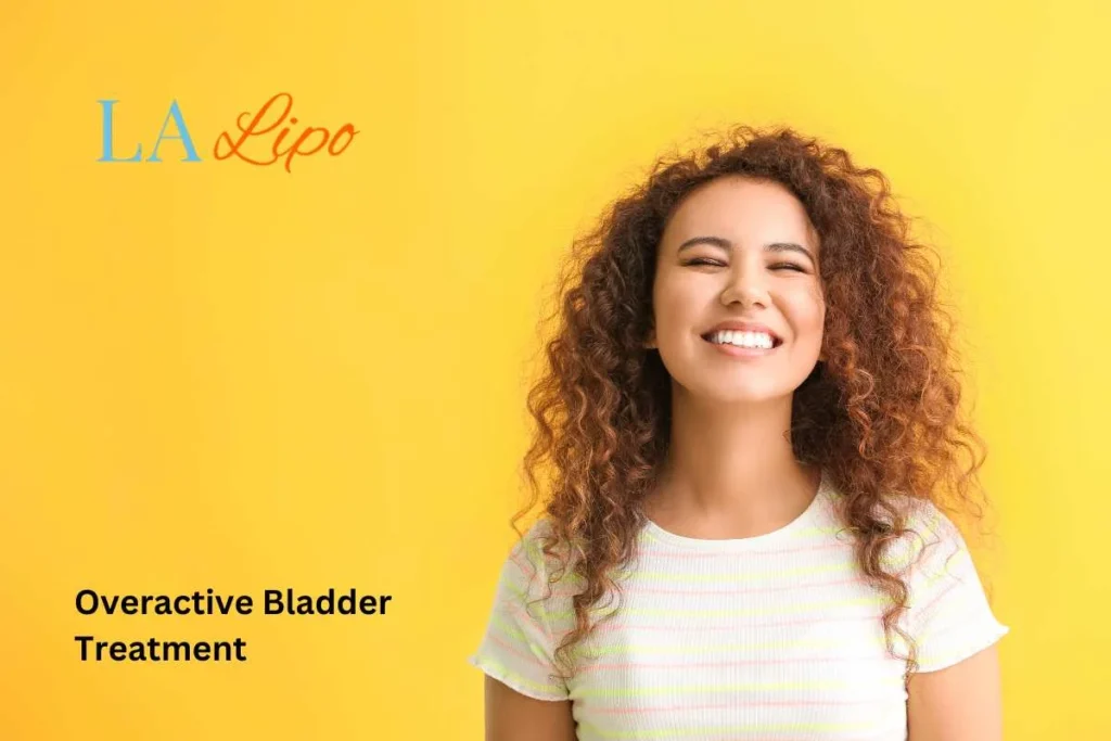 woman smiling about overactive bladder treatment Brixton solutions