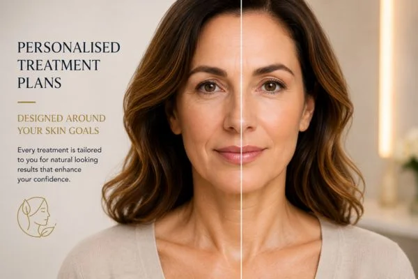 Before and after results of Collagen Lift Therapy Brixton